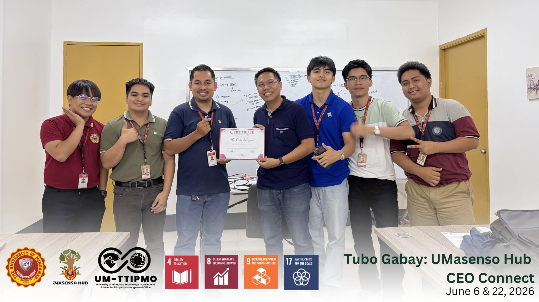 UMasenso Hub Strengthens Startup Ecosystem through CEO Connect Incubation Program