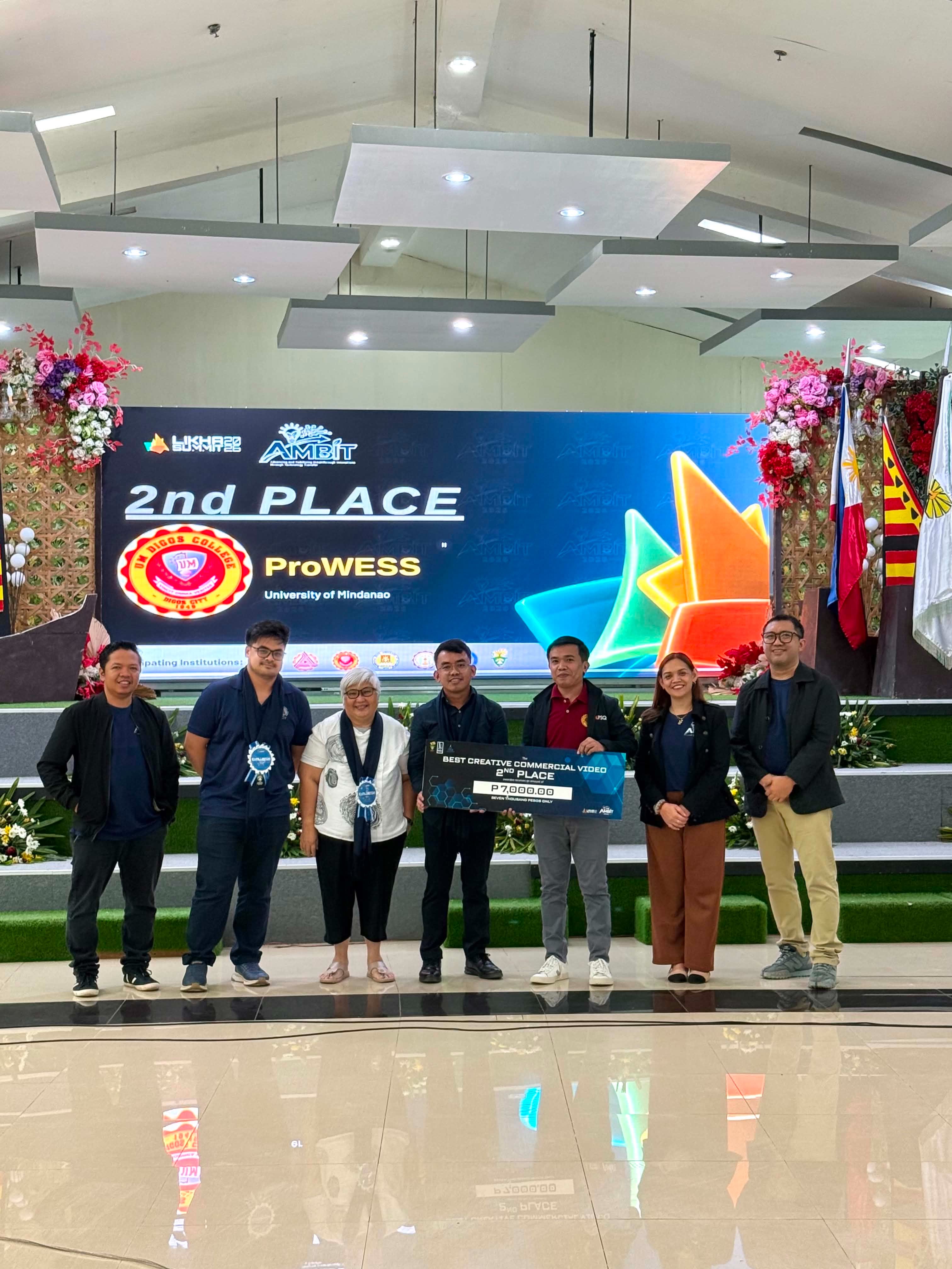 UM-RIC Sends UM Digos to AMBIT 2026, ProWESS Secures Second Place in Commercial Video Competition