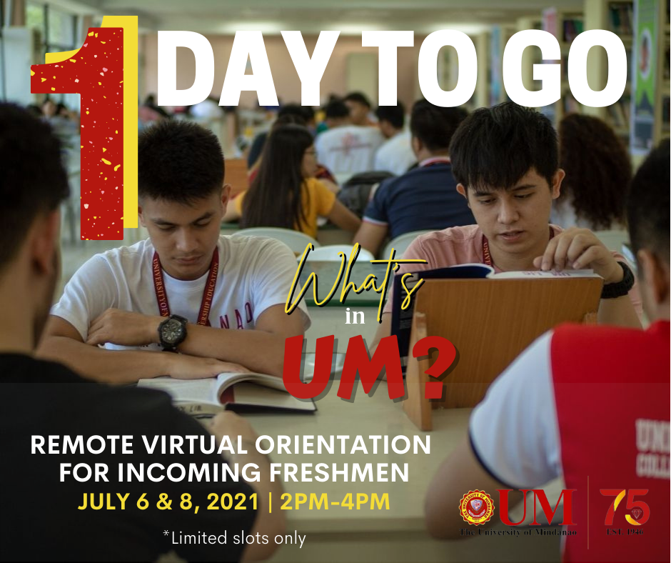See you at the REMOTE VIRTUAL ORIENTATION FOR INCOMING FRESHMEN!