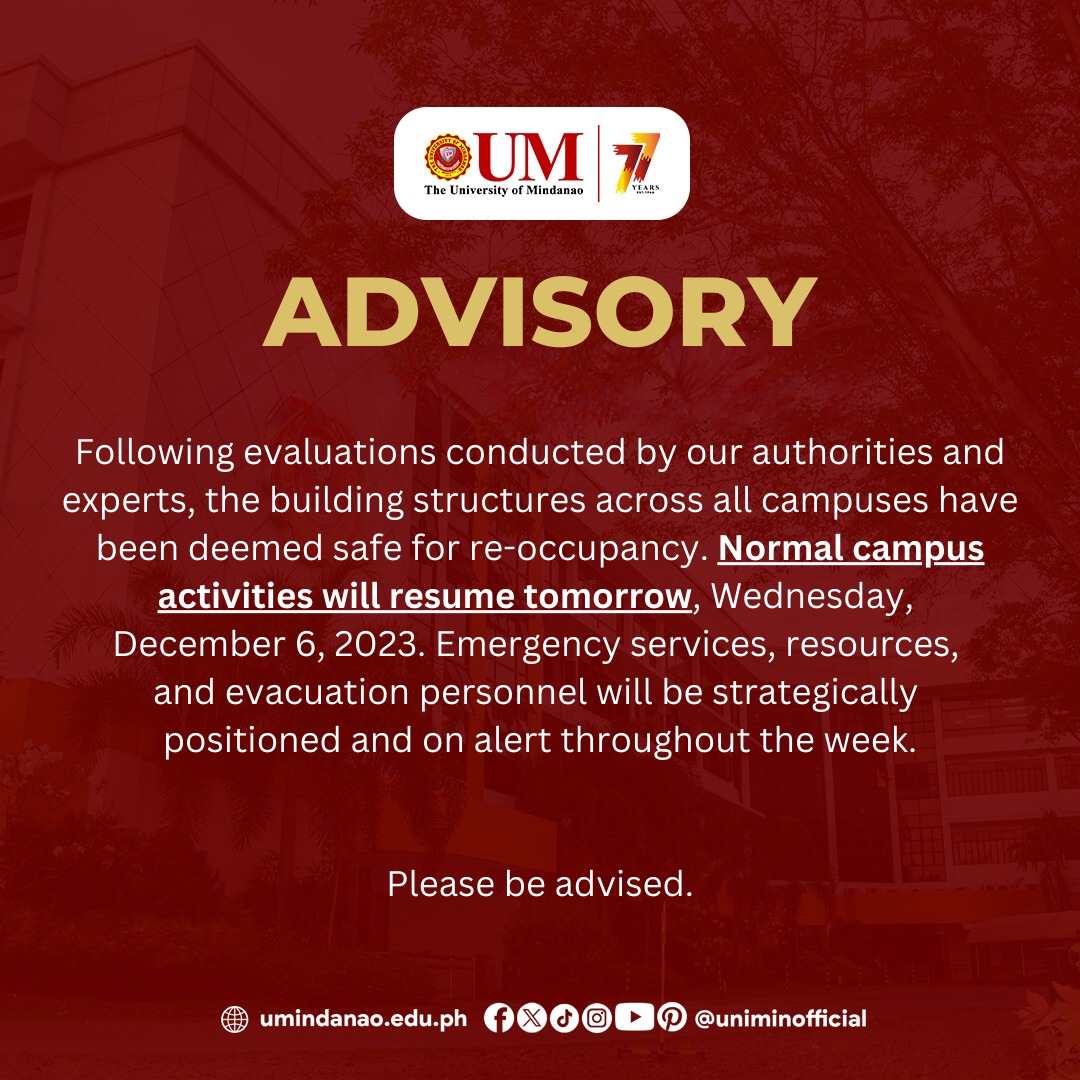 ADVISORY: UM buildings deemed safe for reoccupancy