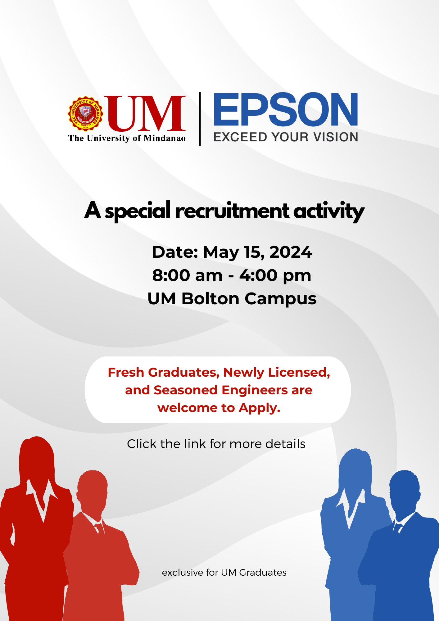 Join the special recruitment activity of Epson Philippines