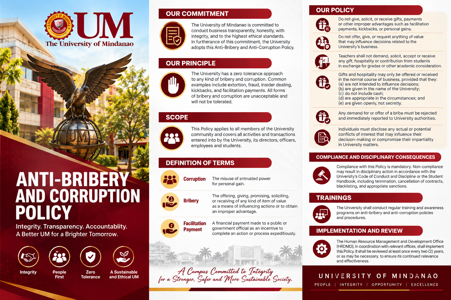 UM Strengthens Its Commitment to Integrity Through Anti-Bribery and Anti-Corruption Policy
