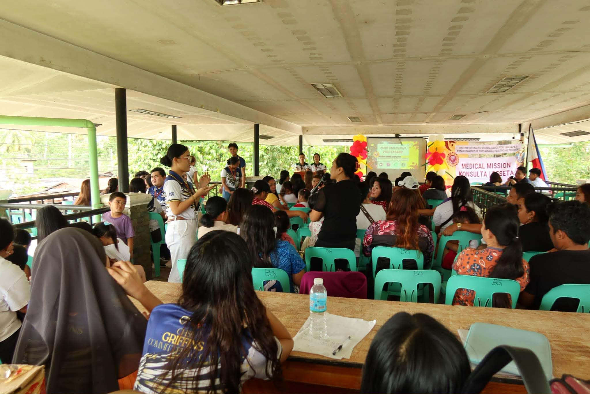 UM-CHSE Brings “Protektado” Health Seminar and Medical Mission to Biao Guianga Community